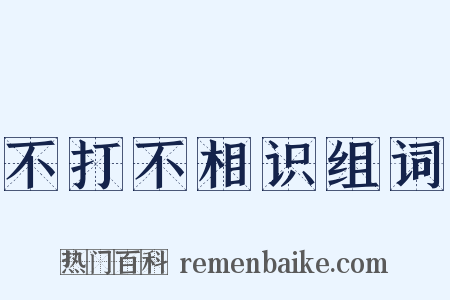 不打不相识组词是什么意思的图片